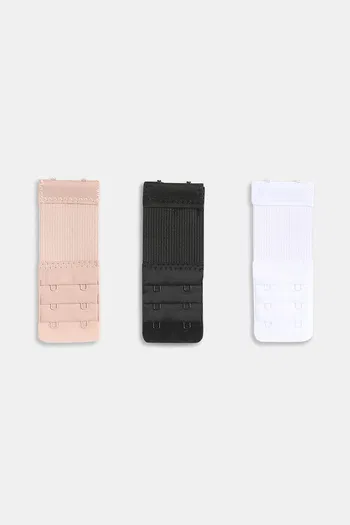 Buy Zivame (Pack of 3) Bra Hook Extenders - Black Skin White